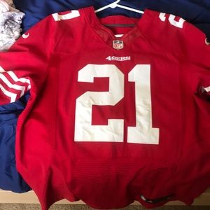 49ers home jersey Frank gore size 44 Nike On field